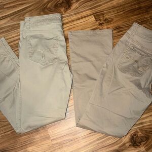 Lee Riders Boot Cut Pants x2 in Tan Khaki